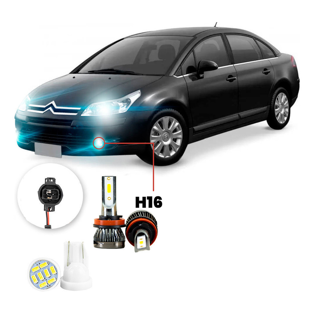 Ultra Led Nano 22000lm Citroen C4 Pallas 2006-2014 Milha em Oferta na Shopee