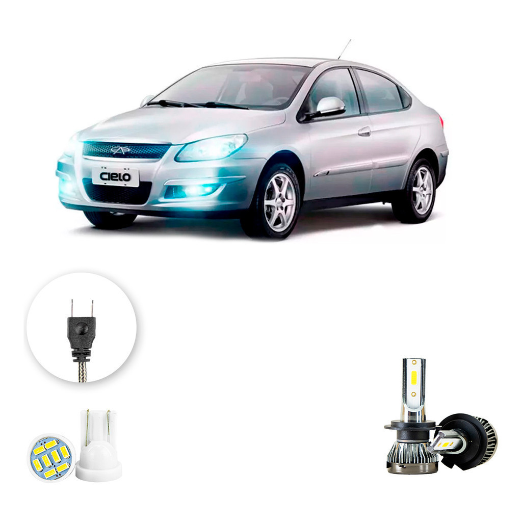 Ultra Led Nano 22000lm Chery Cielo 2011-2012 Farol De Milha