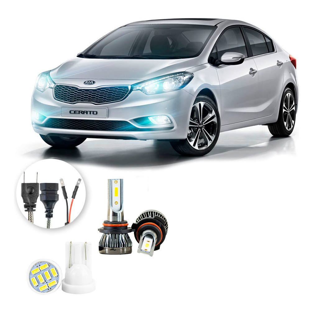 Ultra Led Nano 22000lm Kia Cerato 2014-2016 Farol Milha em Oferta na Shopee