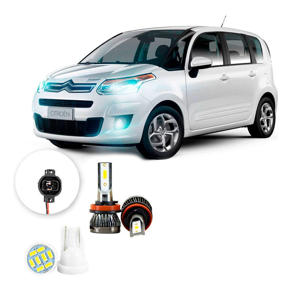Ultra Led Nano 22000lm Citroen C3 Picasso 2009-2016 Milha em Oferta na Shopee