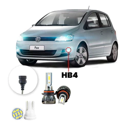 Ultra Led Nano 22000lm Volkswagen Fox 2010-2014 Farol Milha