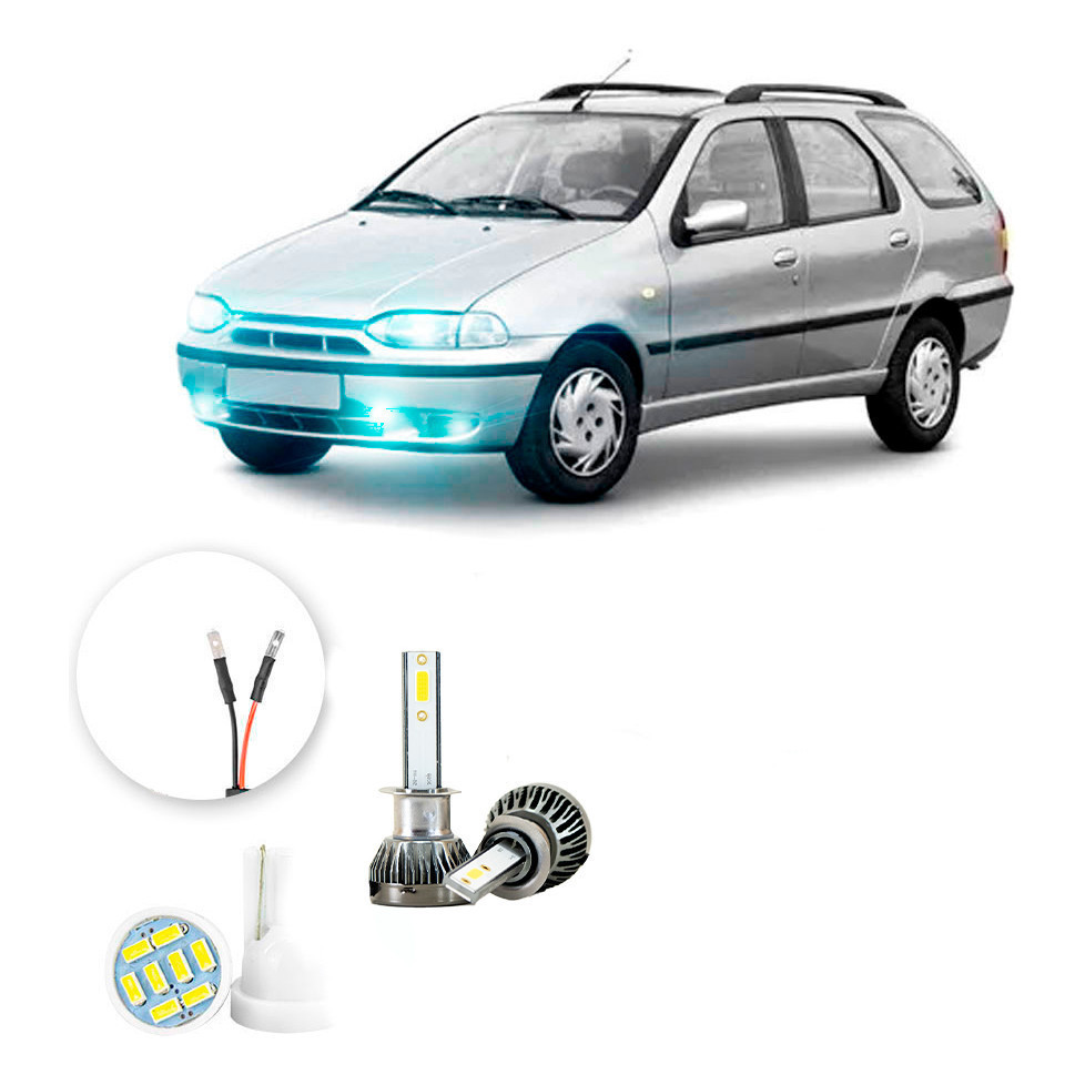 Ultra Led Nano 22000lm Fiat Palio Weekend 1996-2002 Milha