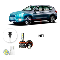 Ultra Led Nano Bmw X1 2010-2020 H11 22000lm Farol De Milha