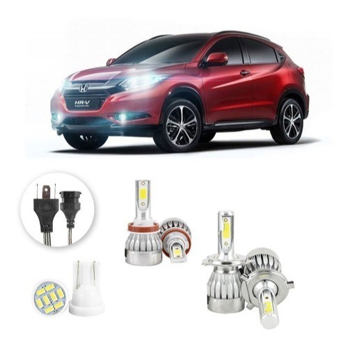 Lâmpadas Ultra Led Honda Hrv 20000lm Alto Baixo e Milha + Pingo Led em Oferta na Shopee