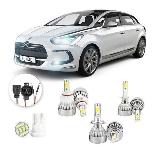Lâmpadas Ultra Led Citroen Ds5 20000lm Alto Baixo e Milha + Pingo Led em Oferta na Shopee