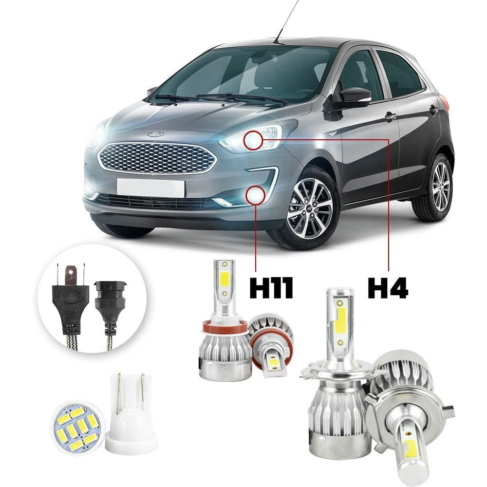 Lampadas Led Ford Ka 2015 A 2020 H4 H11 20000lm em Oferta na Shopee