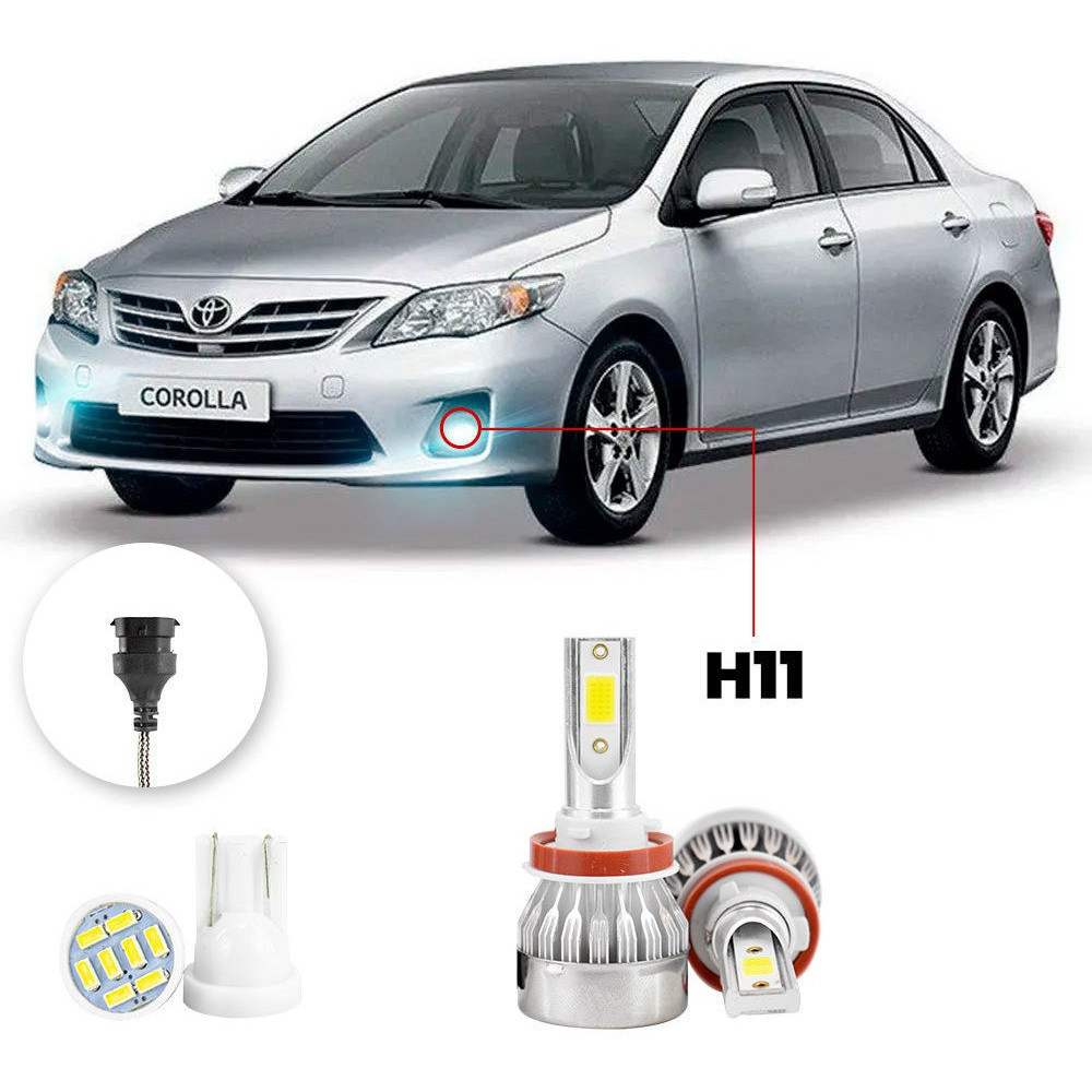 Lampada Farol Milha Led Toyota Corolla 2012 A 2014 20000lm em Oferta na Shopee
