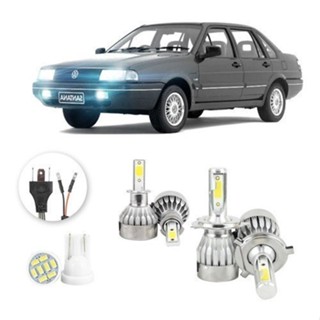 Lâmpadas Ultra Led Volkswagen Santana 20000lm Alto Baixo e Milha + Pingo Led em Oferta na Shopee