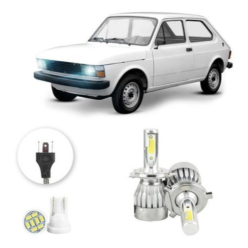 Lâmpadas Ultra Led Fiat 147 20000lm Alto e Baixo + Pingo Led em Oferta na Shopee
