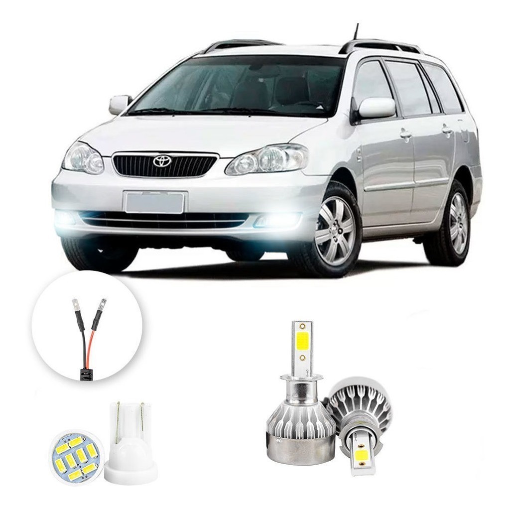 Farol de Neblina Milha Led Toyota Fielder 2004 A 2008 20000lm