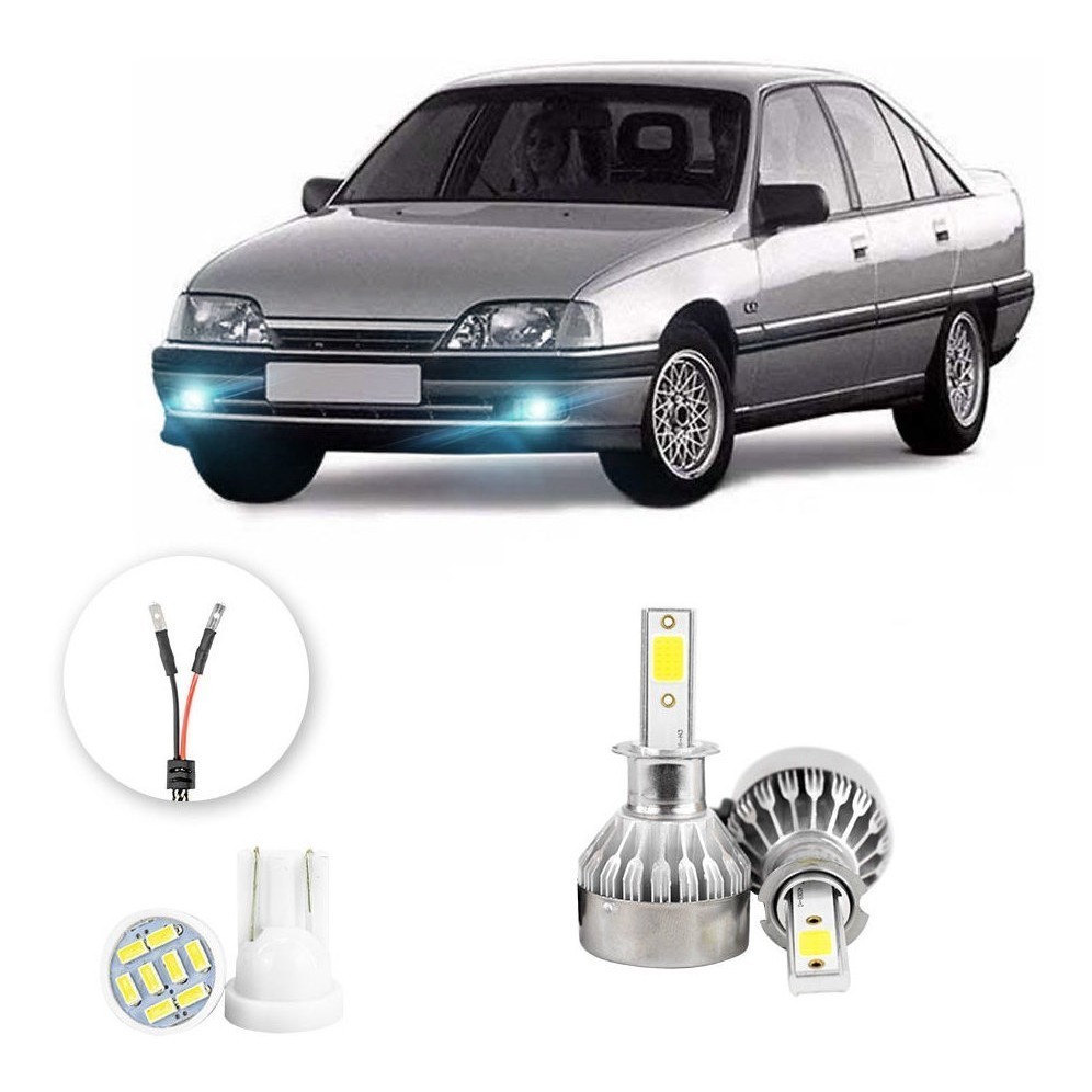 Farol de Neblina Milha Led  Chevrolet Omega 1992 A 2004 20000lm em Oferta na Shopee