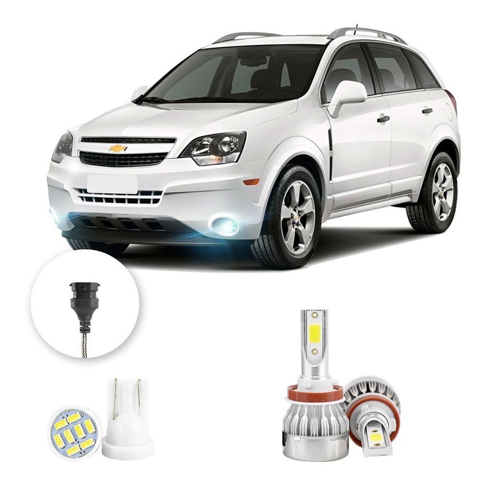 Farol de Neblina Milha Led Chevrolet Captiva 2008 2013 20000lm