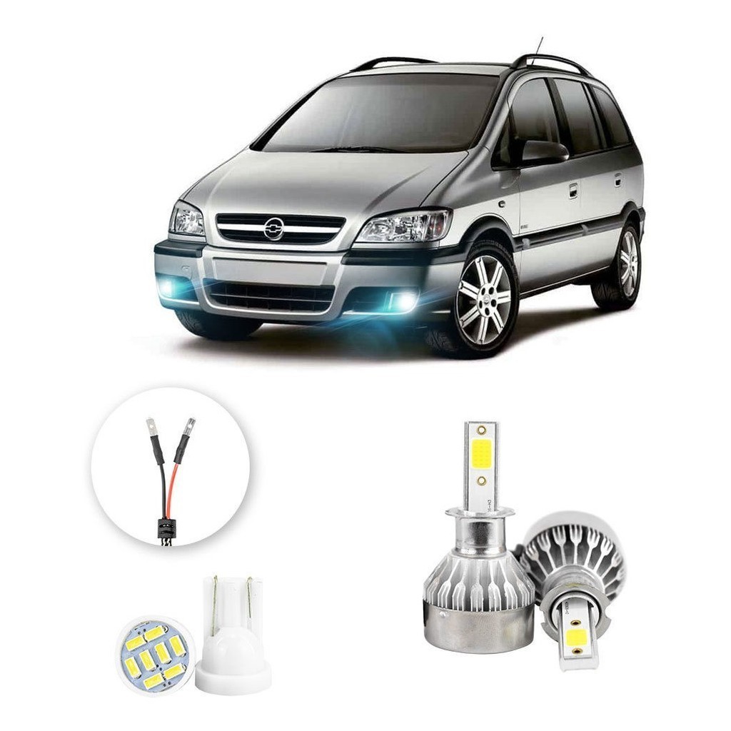Farol de Neblina Milha Led Chevrolet Zafira 2001 2012 20000lm em Oferta na Shopee