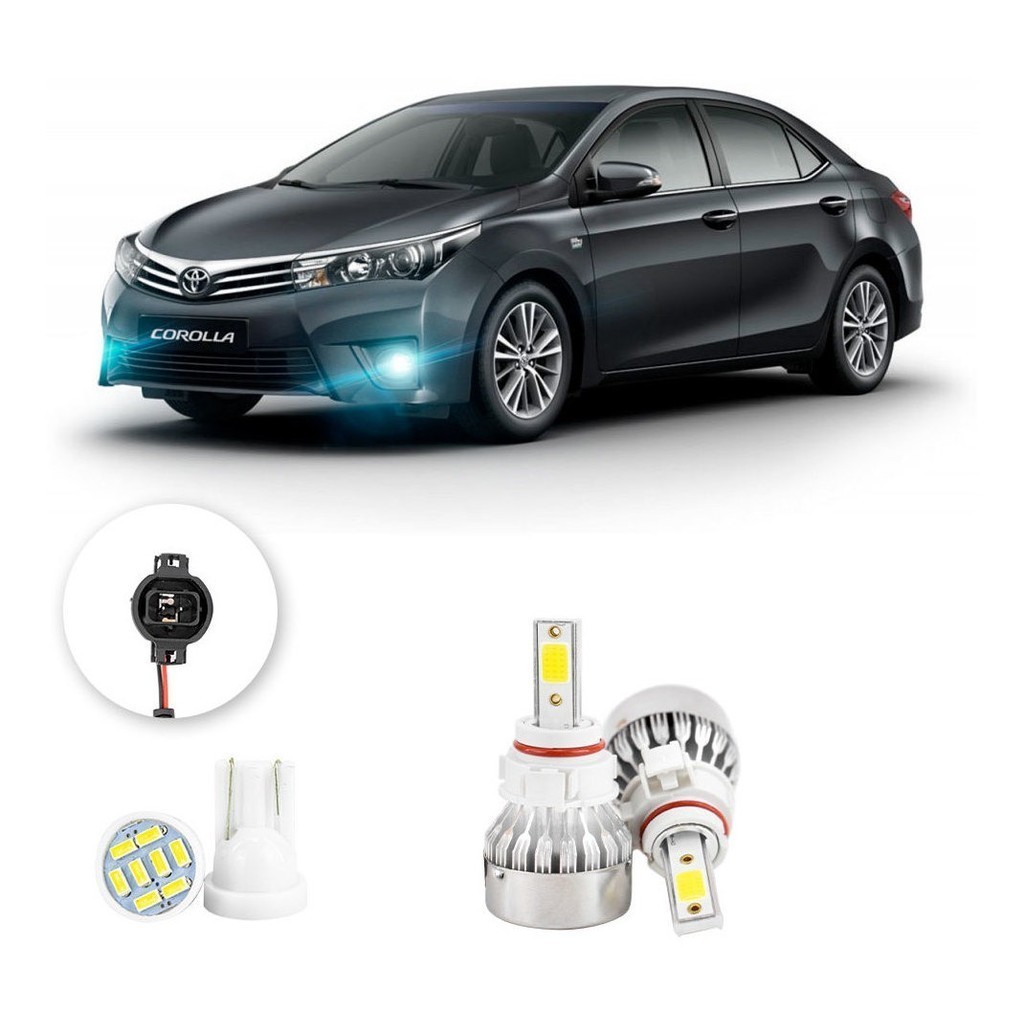 Farol de Neblina Milha Led Toyota Corolla 2015 A 2017 20000lm