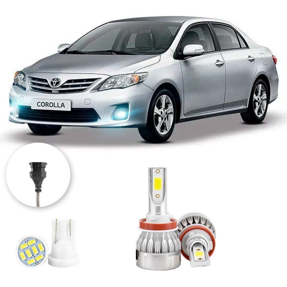 Farol de Neblina Milha Led Toyota Corolla 2012 A 2014 20000lm em Oferta na Shopee