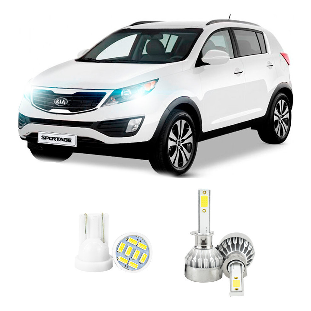 Lampada Led Farol Alto Kia Sportage 2011 A 2016 20000lm em Oferta na Shopee