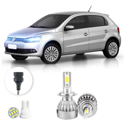 Lampada Led Farol Alto Volkswagen Gol G6 2013 A 2016 20000lm