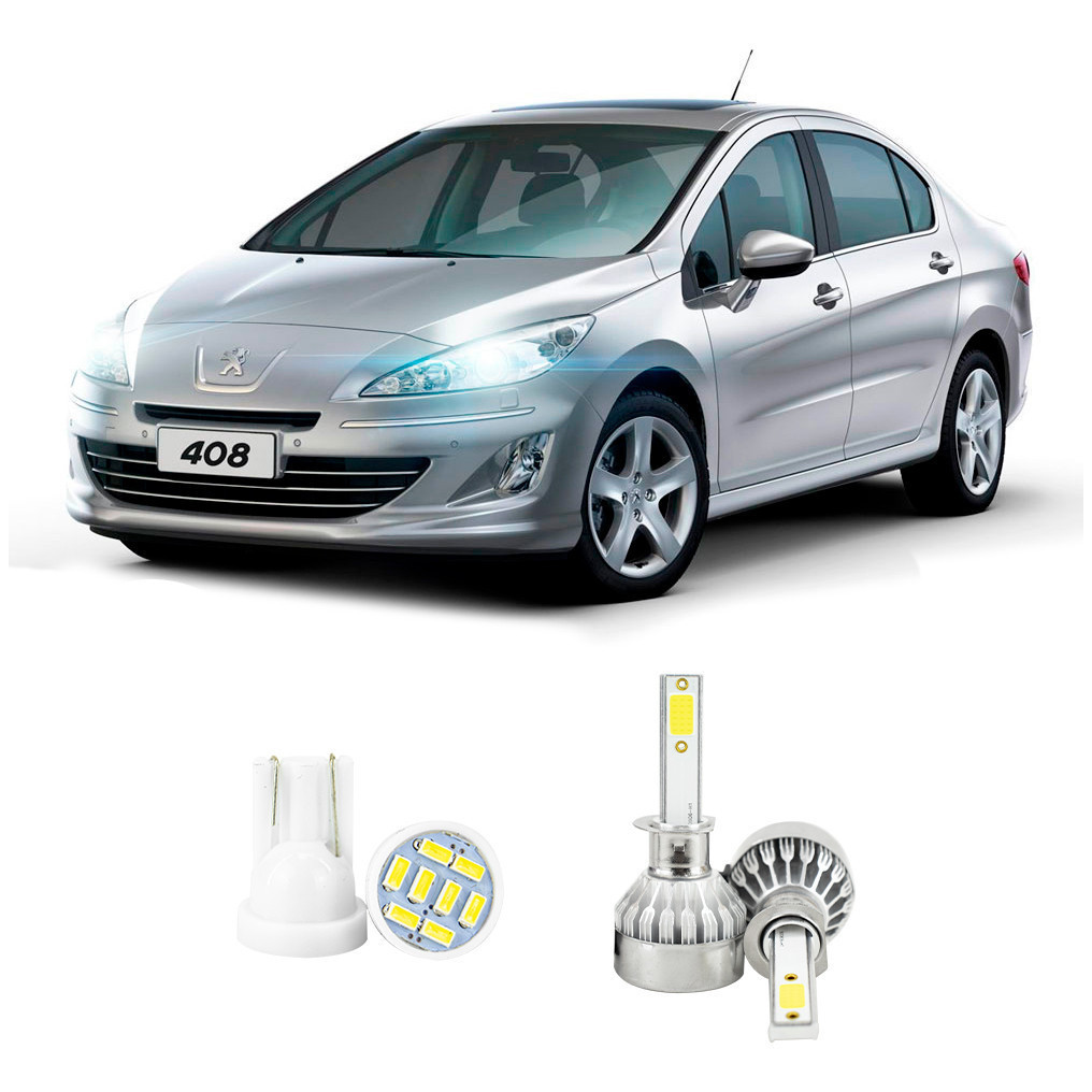 Lampada Led Farol Baixo Peugeot 408 2011 A 2015 20000lm em Oferta na Shopee