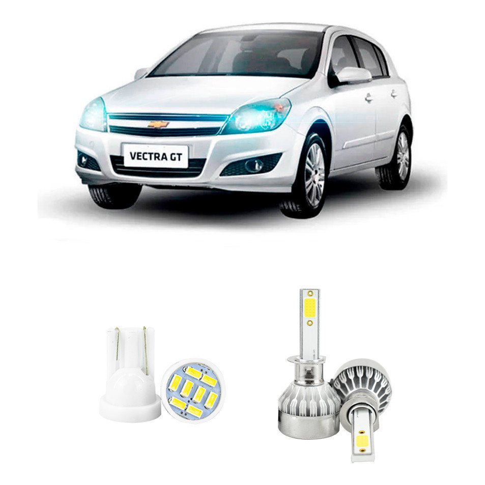 Lampada Led Farol Alto Chevrolet Vectra Gt 2007-2008 20000lm em Oferta na Shopee
