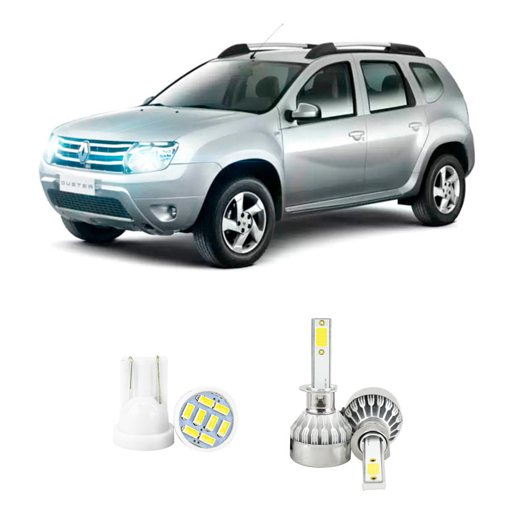Lampada Led Farol Alto Renault Duster 2015 A 2022 20000lm