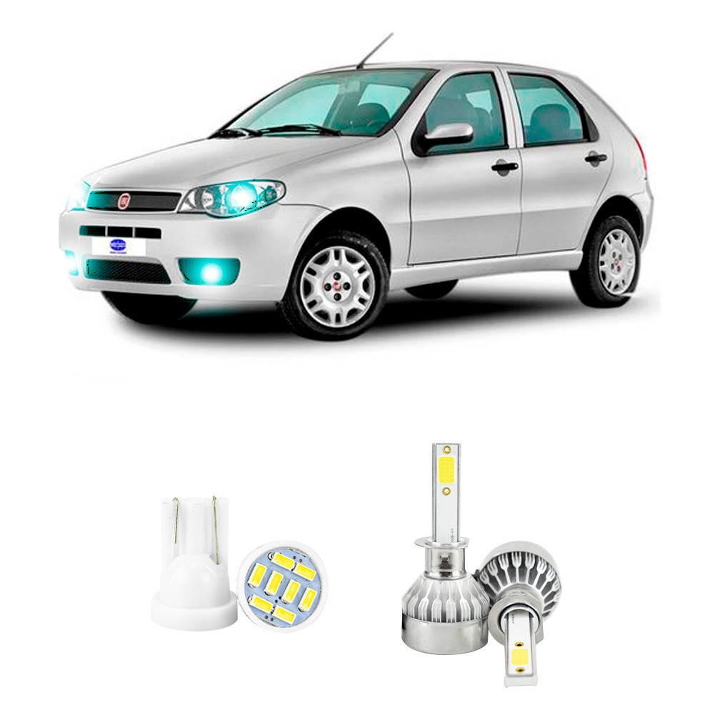 Lampada Led Farol Alto Fiat Palio G3 2004 A 2014 20000lm