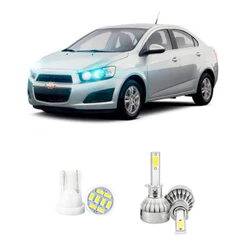 Lampada Led Farol Baixo Chevrolet Sonic 2012 A 2014 20000lm