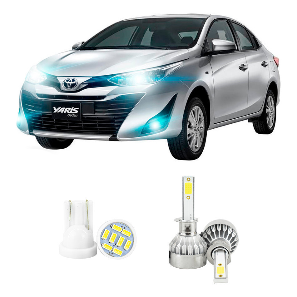 Lampada Led Farol Baixo Toyota Yaris 2018 A 2022 20000lm em Oferta na Shopee
