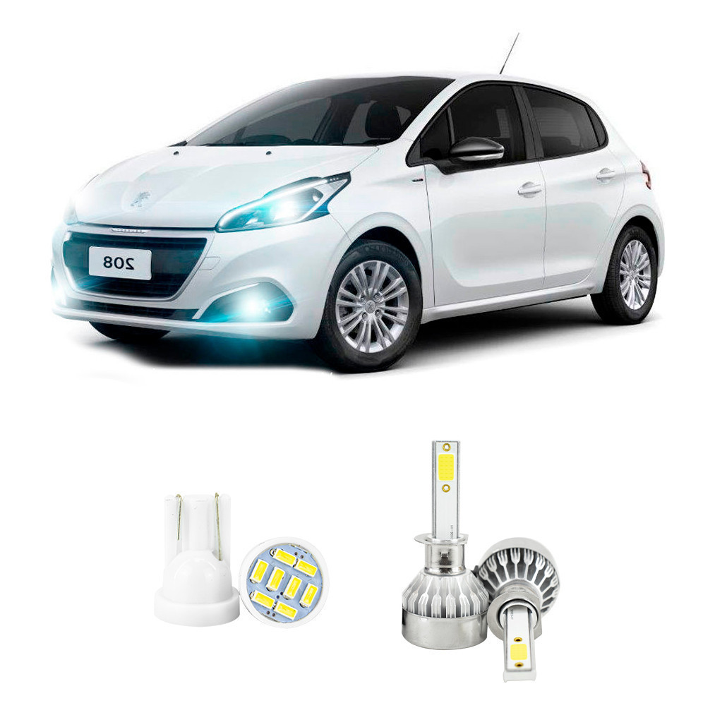 Lampada Led Farol Baixo Peugeot 208 2013 A 2018 20000lm em Oferta na Shopee