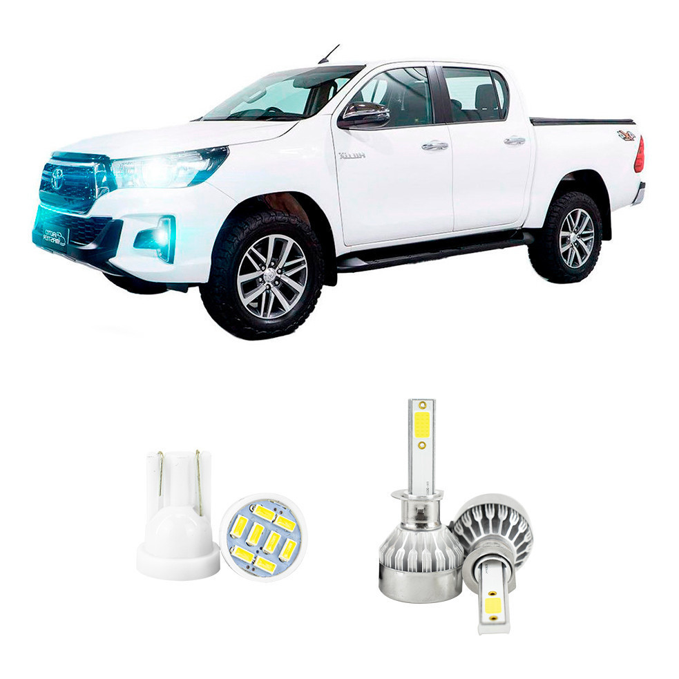 Lampada Led Farol Baixo Toyota Hilux 2016-2022 20000lm em Oferta na Shopee