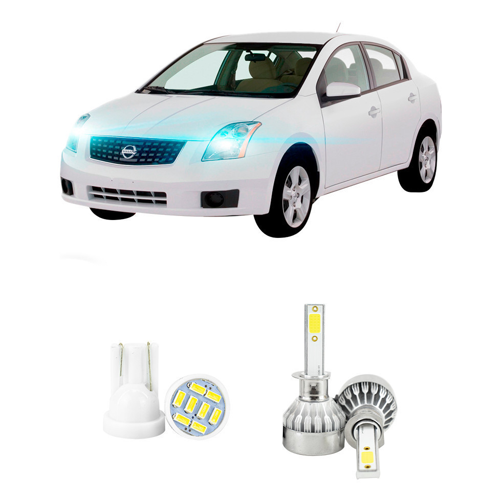 Lampada Led Farol Alto Nissan Sentra 2007 A 2011 20000lm em Oferta na Shopee