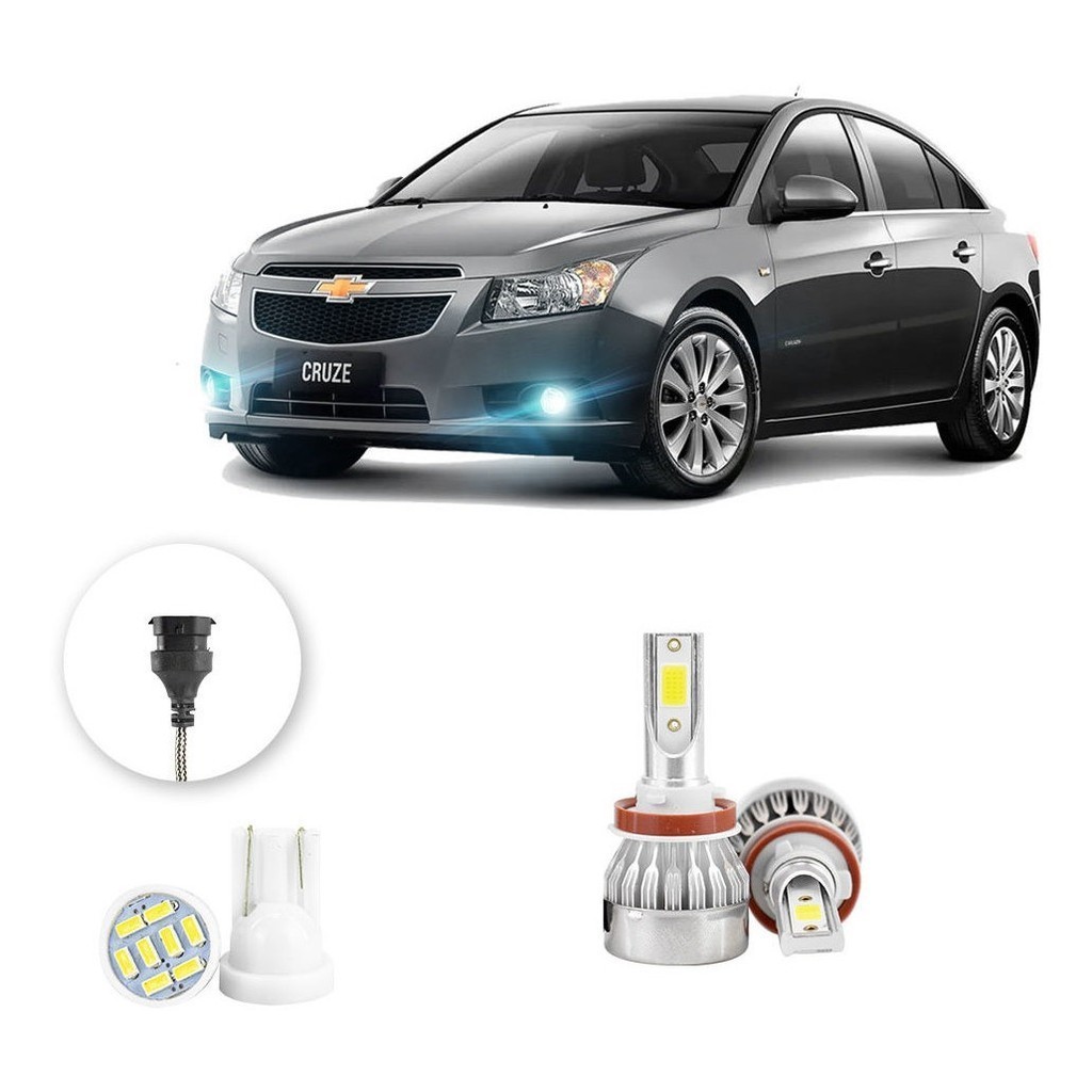 Lampada Farol Milha Led Chevrolet Cruze 2011 2016 20000lm em Oferta na Shopee