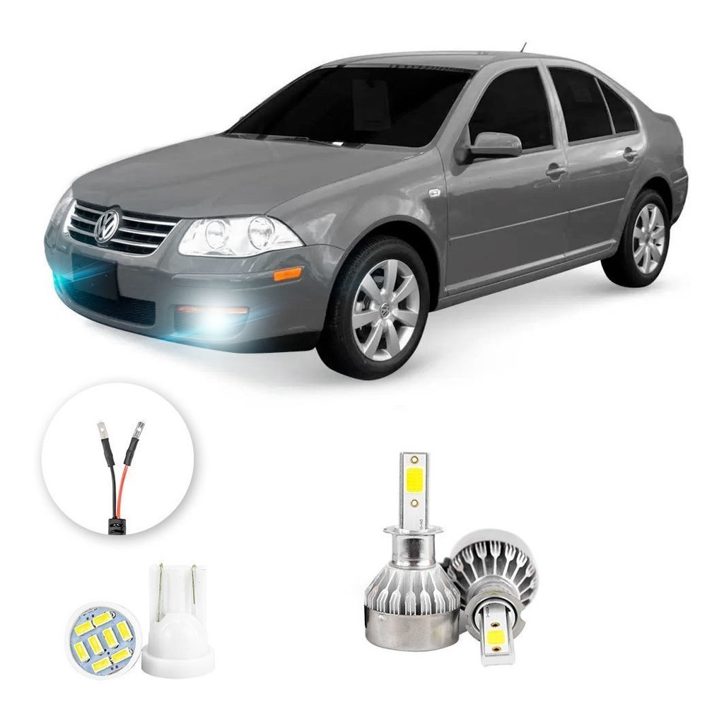 Lampada Farol Milha Led Volkswagen Bora 2008 A 2011 20000lm