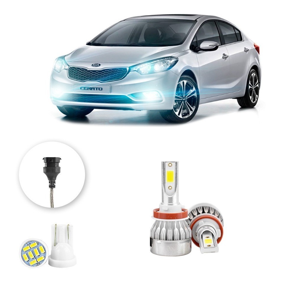 Lampada Farol De Milha Kia Cerato 2014-2016 H8 20000lm em Oferta na Shopee
