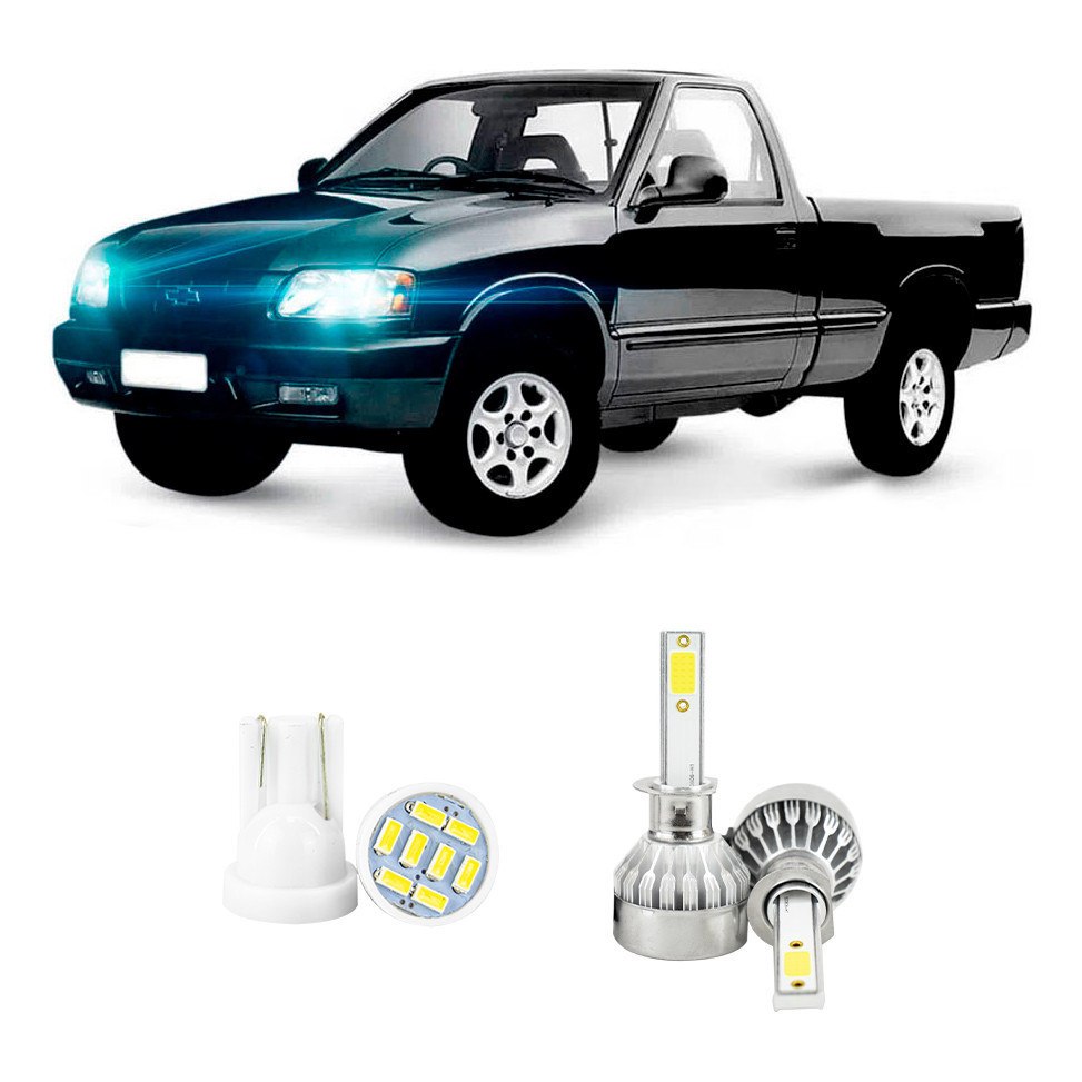 Lampada Led Farol Alto Chevrolet S10 1995 A 2000 20000lm