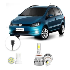 Lampada Farol Milha Led Volkswagen Spacefox 13/2016 20000lm