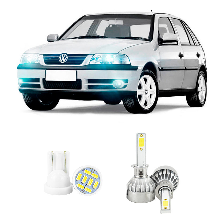 Lampada Led Farol Alto Volkswagen Gol G3 2000 A 2005 20000lm em Oferta na Shopee