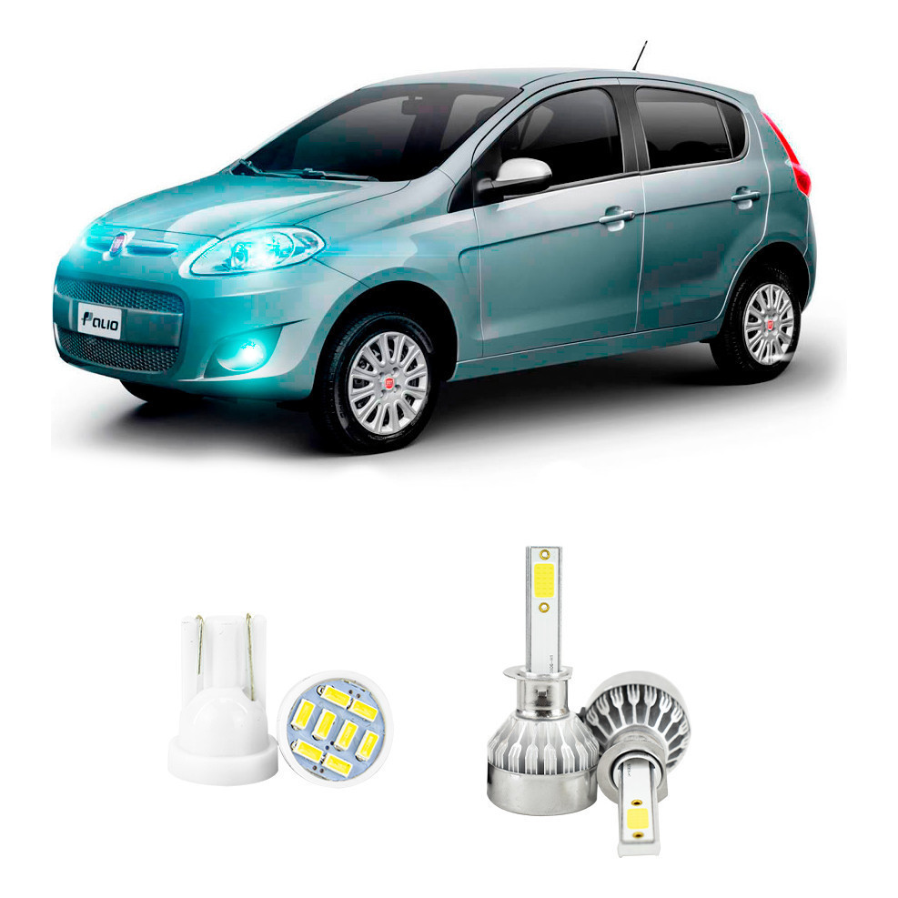 Lampada Led Farol Alto Fiat Palio G5 2012 A 2022 20000lm em Oferta na Shopee
