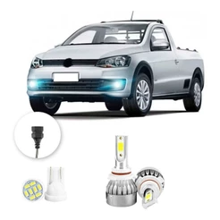 Lampada Farol Milha Led Volkswagen Saveiro G6 13/16 20000lm