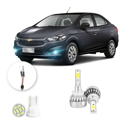 Lampada Farol Milha Led Chevrolet Prisma 2017 A 2020 20000lm