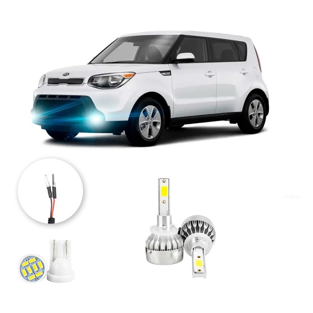 Lampada Farol De Milha Kia Soul 2015-2016 H27 20000lm