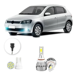 Lampada Farol Milha Led Volkswagen Gol G6 13 A 2016 20000lm