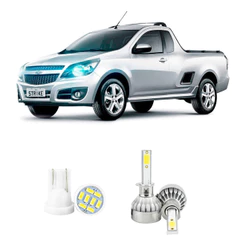 Lampada Led Farol Alto Chevrolet Montana 2011-2021 20000lm