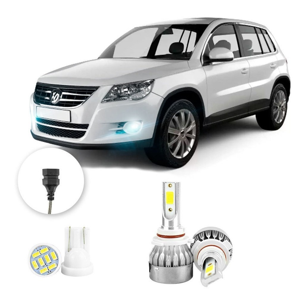 Lampada Farol Milha Led Volkswagen Tiguan 2012 2020 20000lm