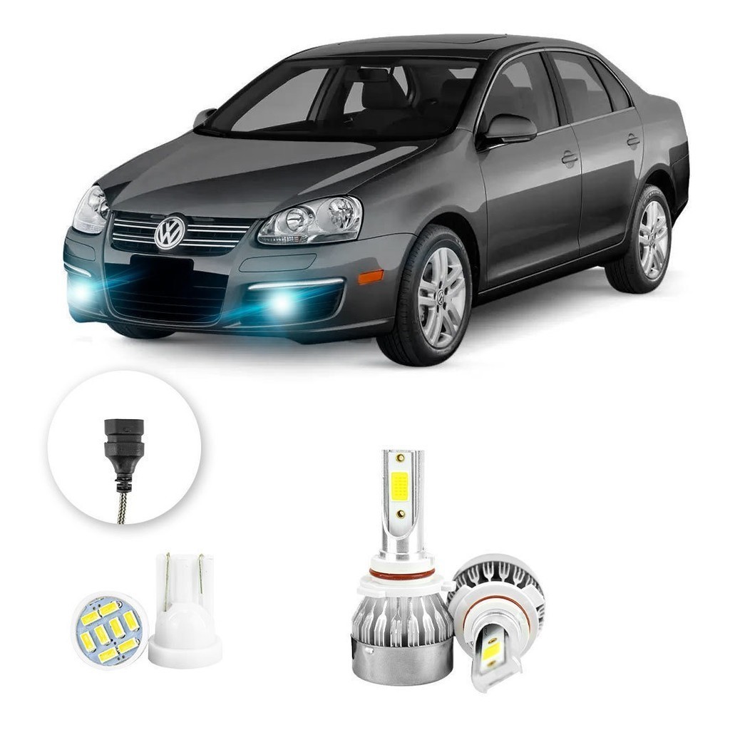 Lampada Farol Milha Led Volkswagen Jetta 2007 A 2010 20000lm em Oferta na Shopee