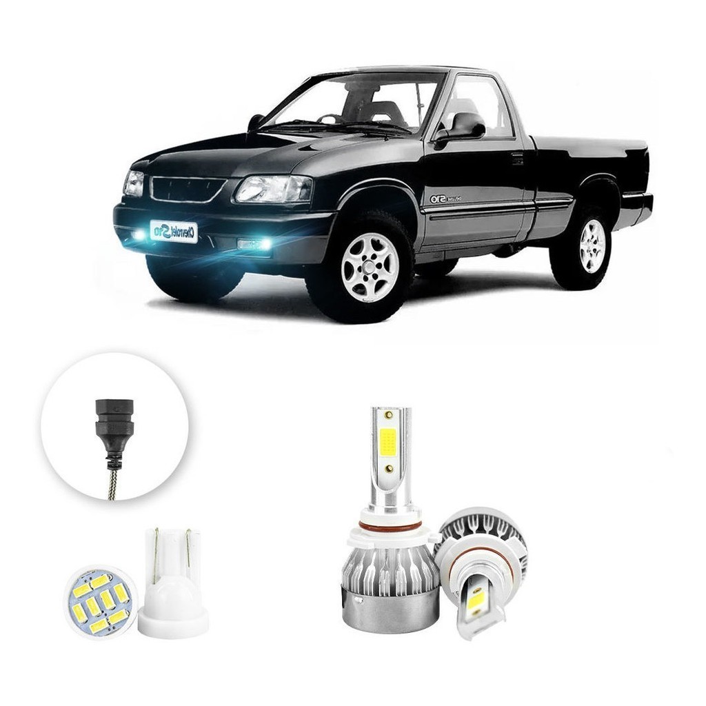Lampada Farol Milha Led Chevrolet S10 1995 A 1998 20000lm