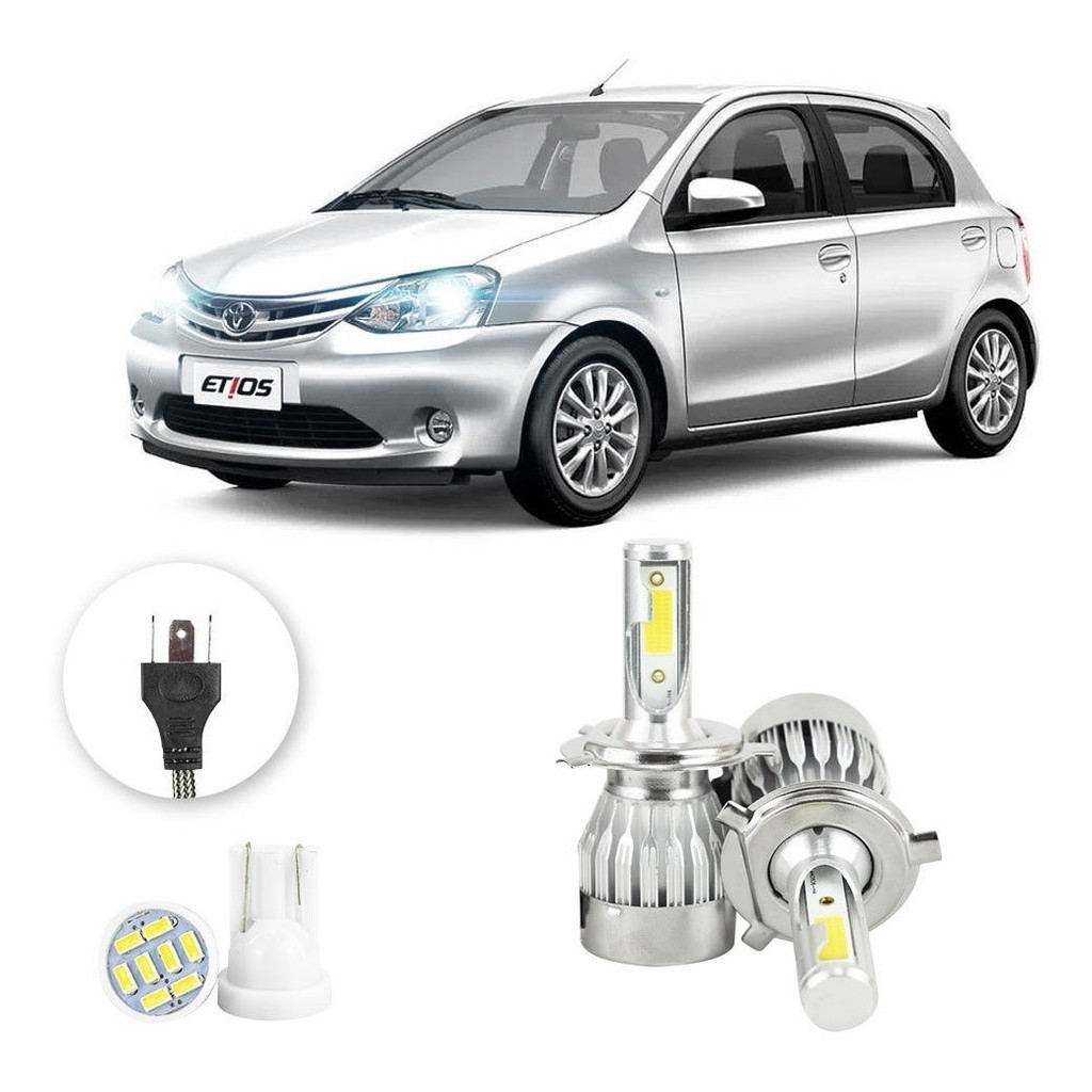 Kit Lampadas Led Toyota Etios Todos Os Anos H4 20000lm em Oferta na Shopee
