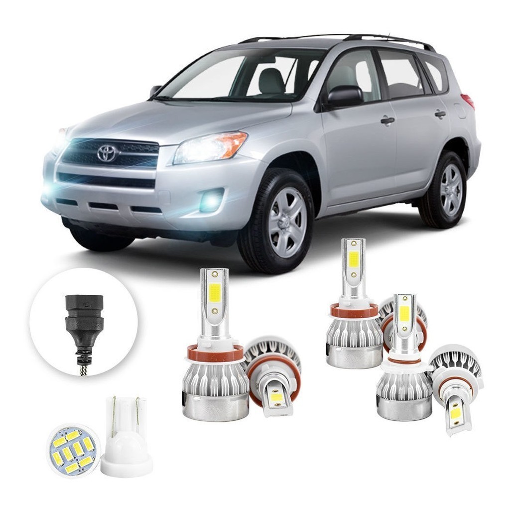 Lampadas Led Toyota Rav 4 2006 A 2013 H11 H11 Hb3 20000lm em Oferta na Shopee