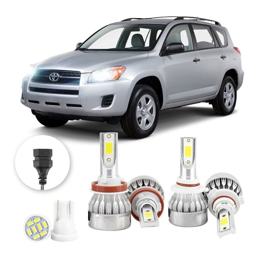 Lampadas Led Toyota Rav 4 2006 A 2013 H11 Hb3 20000lm