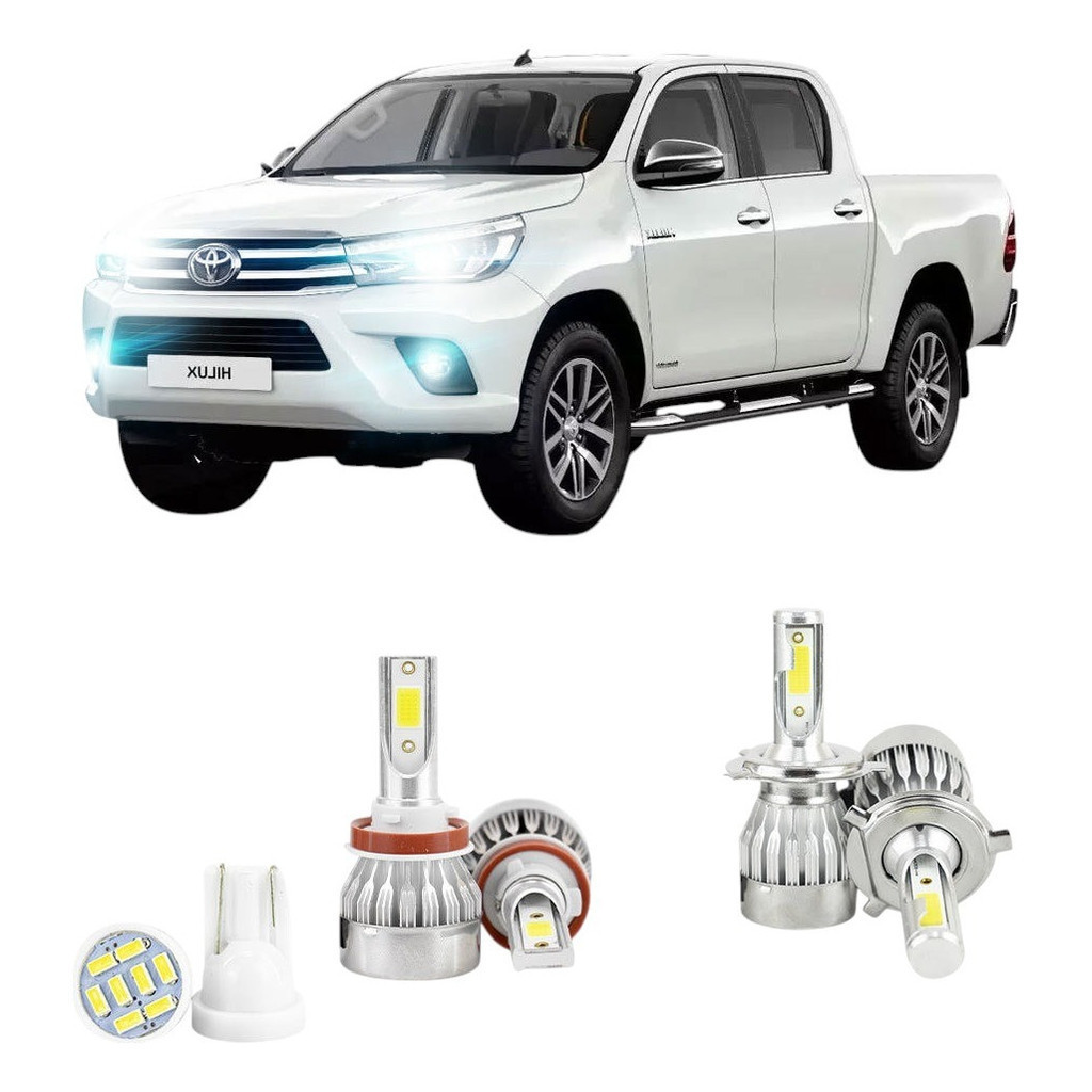 Lampadas Led Toyota Hilux Srv 2015 A 2019 H4 H11/h16 20000lm em Oferta na Shopee