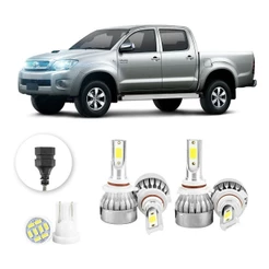 Kit Lampadas Led Toyota Hilux 2006 A 2008 Hb3 Hb4 20000lm